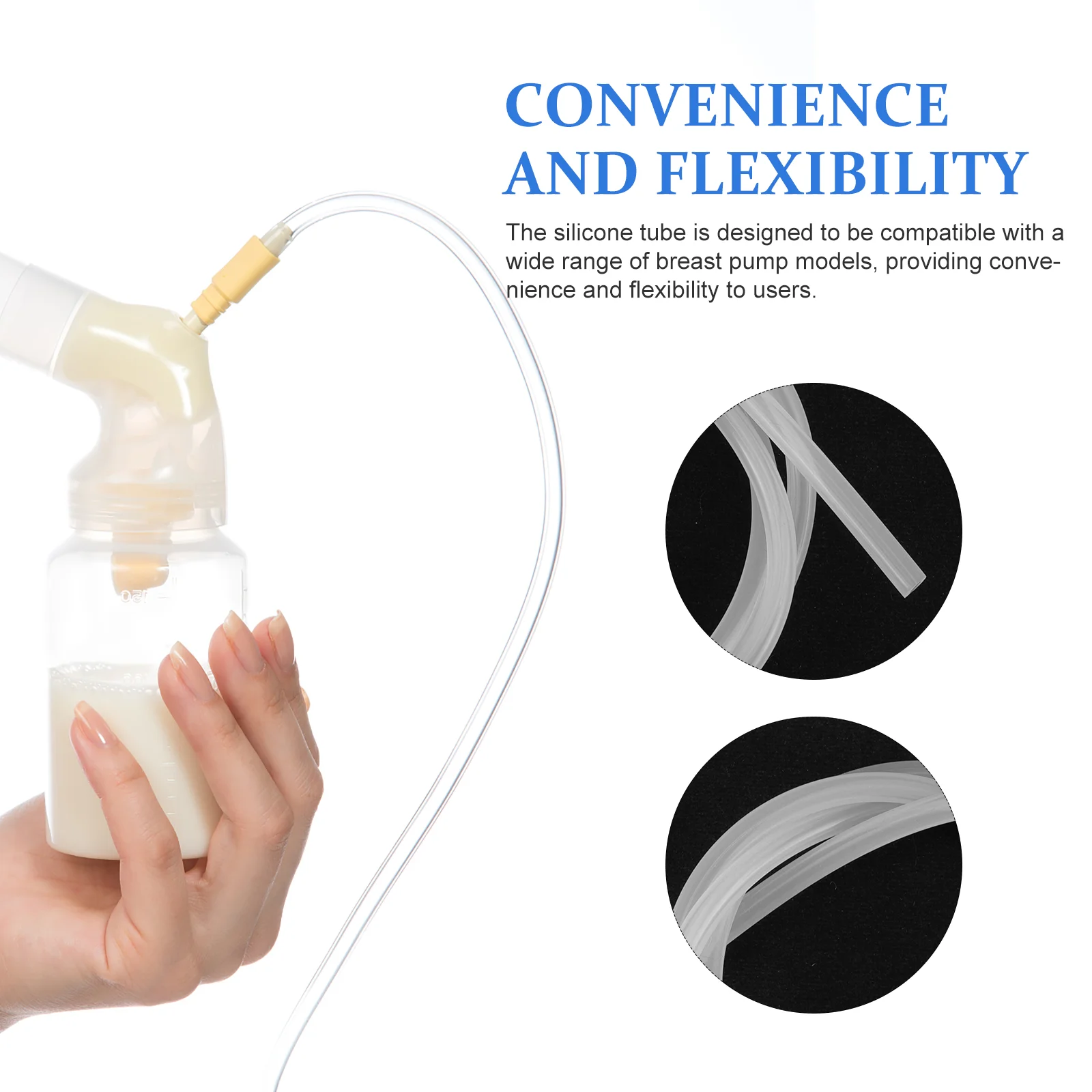 Tubing The Tubes Silicone Flange Inserts Universal Reusable Hose Mother Breast Pump