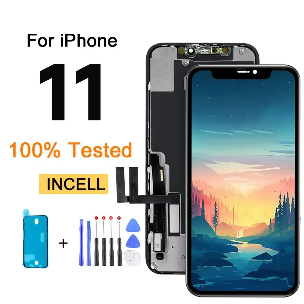 

QD Well Tested LCD Display for iPhone 11 Incell, Touch Screen Digitizer Replacement, Quality Touch Screen