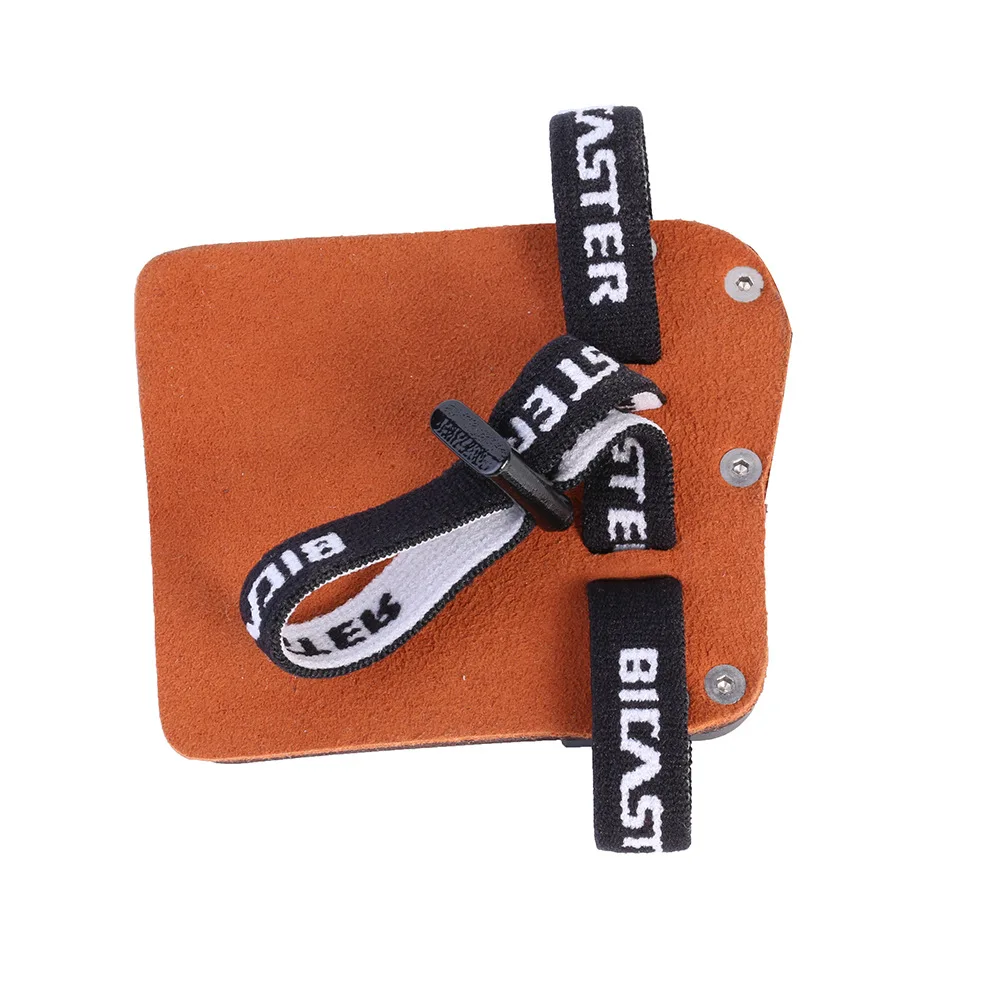 Archey Finger Tab Barebow Finger Guard Protection Bicaster SP3 Cowhide + Aluminum LH/RH American Hunting Shooting Accessory archery finger tab