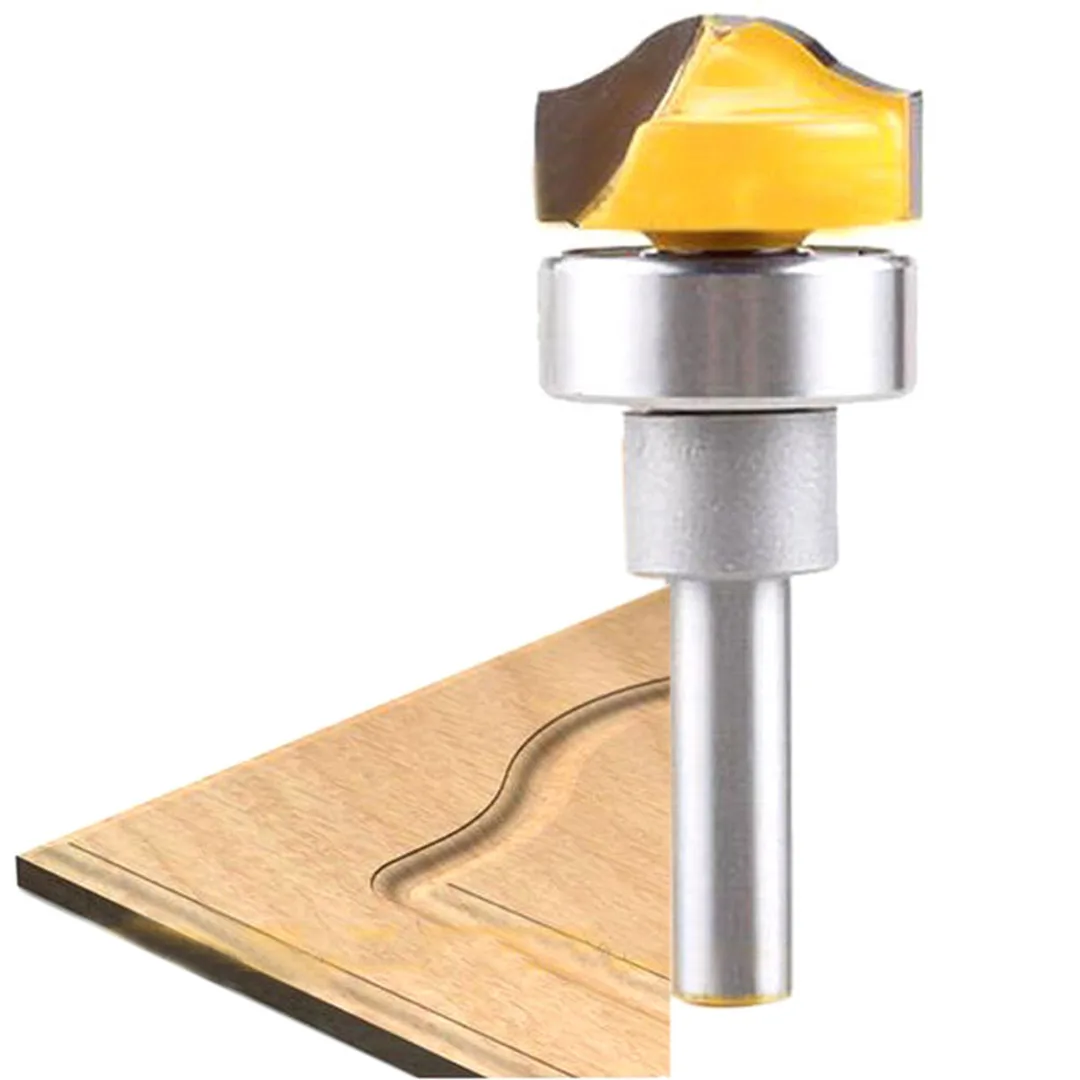 

1pc Profile Groove Template Router Bit 1/4*3/4 Shank Woodworking Cutter Tool