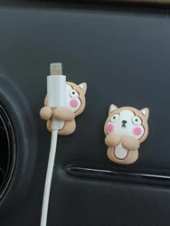Creative Cartoon Cable Organizer for Phones and Headphones (Grey)