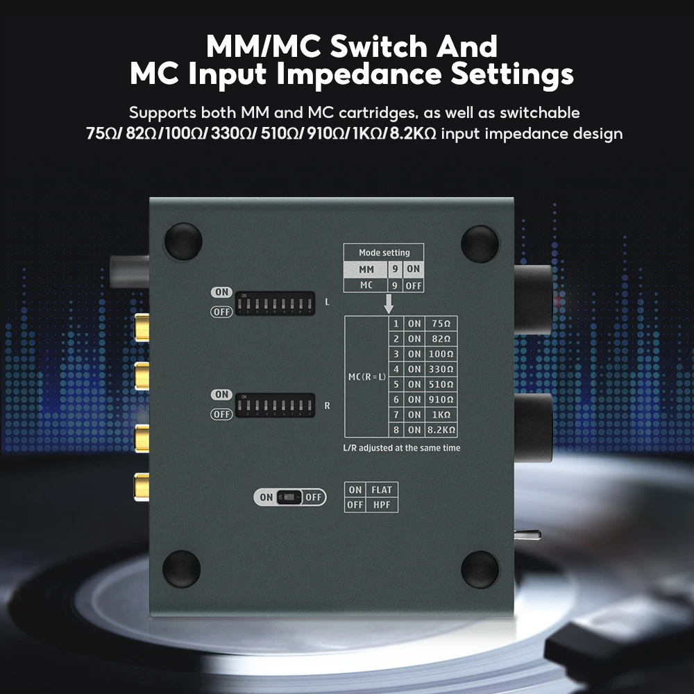 AIYIMA T3 プロ MM/MC フォノプリアンプビニールレコード