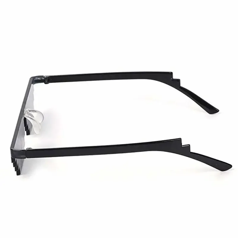 New Creative 8 Bit Thug Life Sun Glasses Pixelated Men Women Party Eyeglasses Mosaic UV400 Vintage Eyewear Fishing Sunglasses