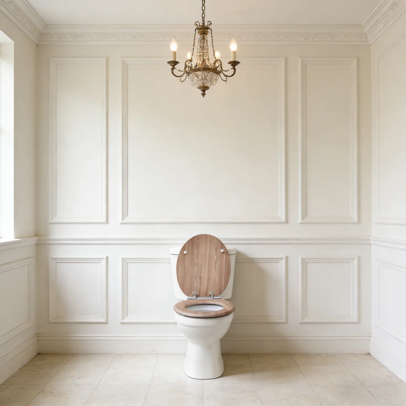 SINOBATH Toilettensitz mit Absenkautomatik Universelle Toilettendeckel WC-Sitz Holz Klobrille, Tragfähigkeit bis 190 kg – Detail 9