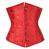 Sexy Underbust Corset Top Women Waist Trainer Gothic Bustier Shapewear Woman Clothes Faja Lingerie Blusas Binder Body Shaper - 1-9014 Red, 5XL