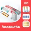 2023Transparent Glock Toy Gun Outdoor Soft Bullets Manual Pistol Toy Airsoft CS Game Ejection Handgun For Boys Birthday Gift 5