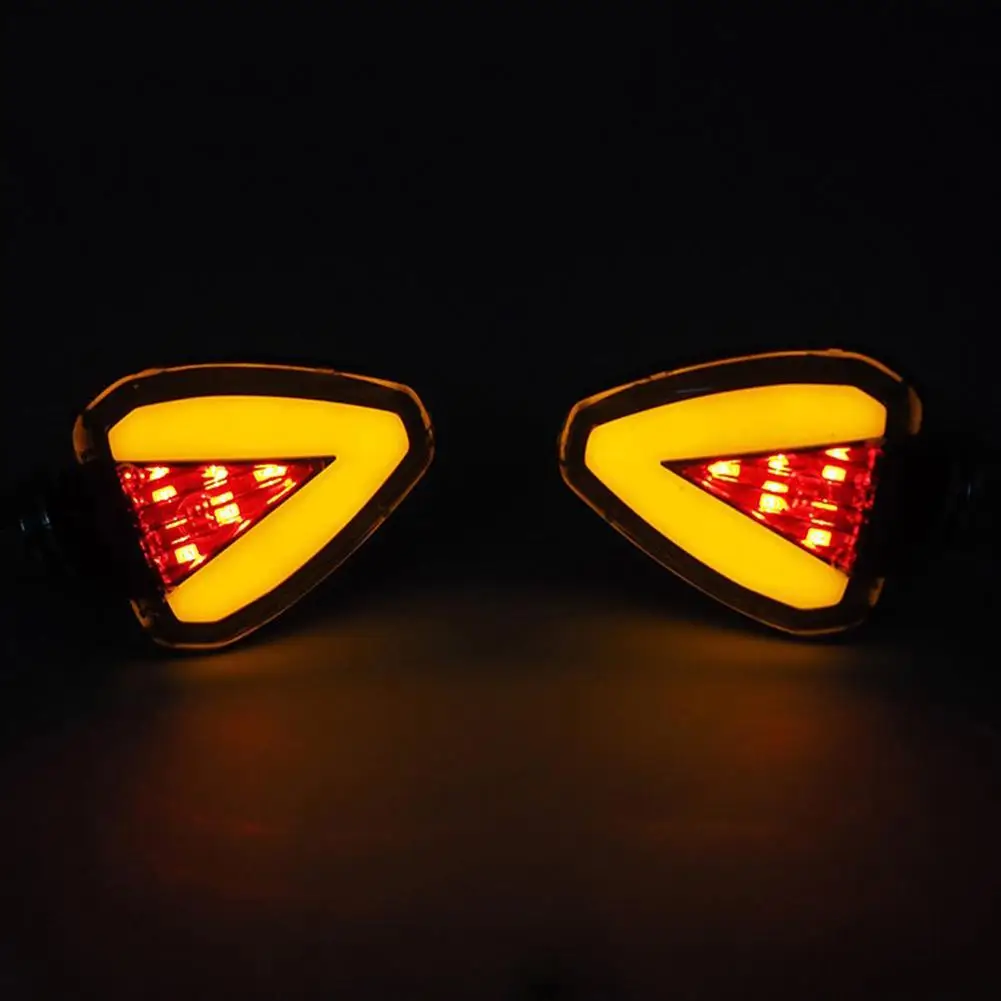 

Motorcycle LED Stereo Triangle Turn Signal Electric Motorcycle Modification Signal Light with Brake Light
