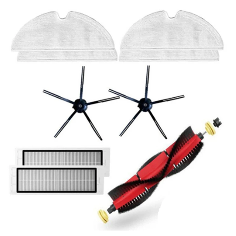 

Аксессуары для Roborock S5 Max, основная щетка, силиконовая боковая щетка, моющийся фильтр для S6 S50 S6 Maxv S4 E4