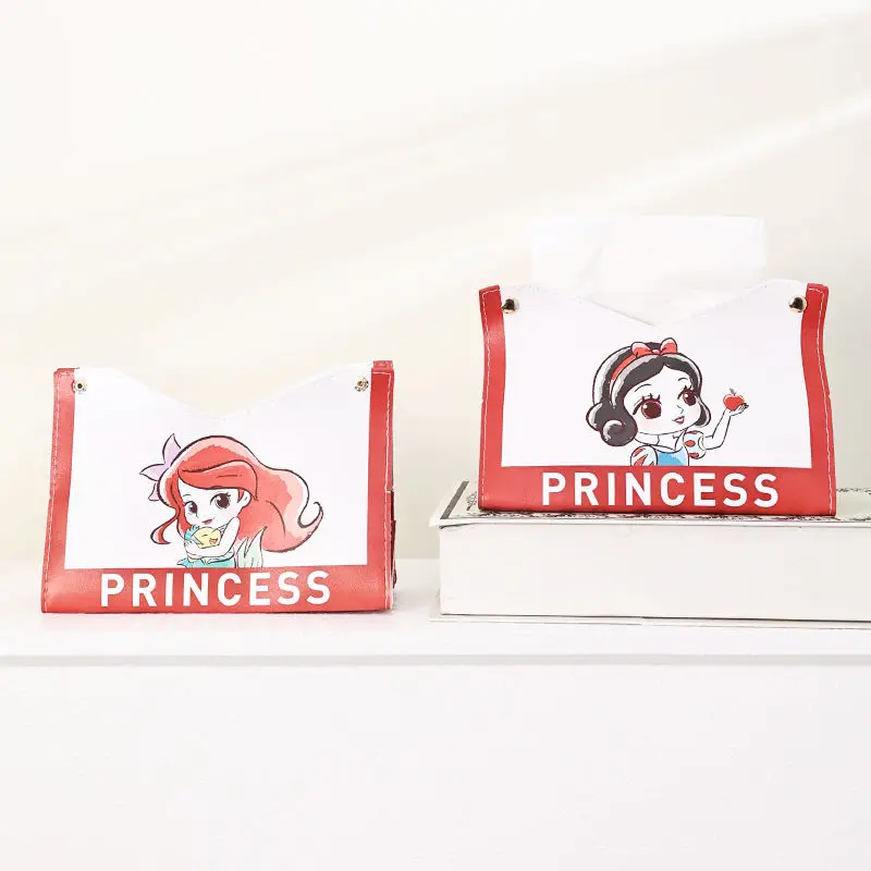 

Kawaii Anima Disney Snow White Tissue Box Cute Sweet Ariel Chip Dale Cartoon Collapsible Storage Box Lovely Gifts for Girls