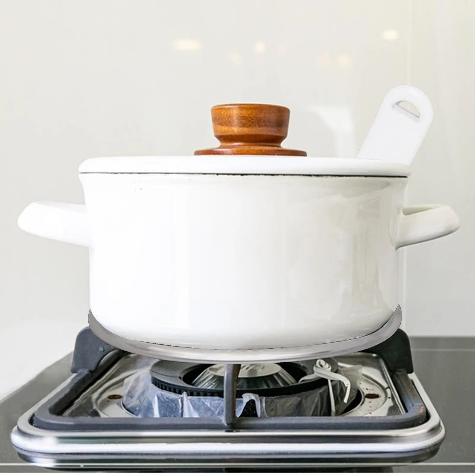 Stainless Steel Heat Diffuser For Stove Multipurpose Stove Flame Guard Simmer Plate Wear-resistant Kitchen Gadget User Friendly