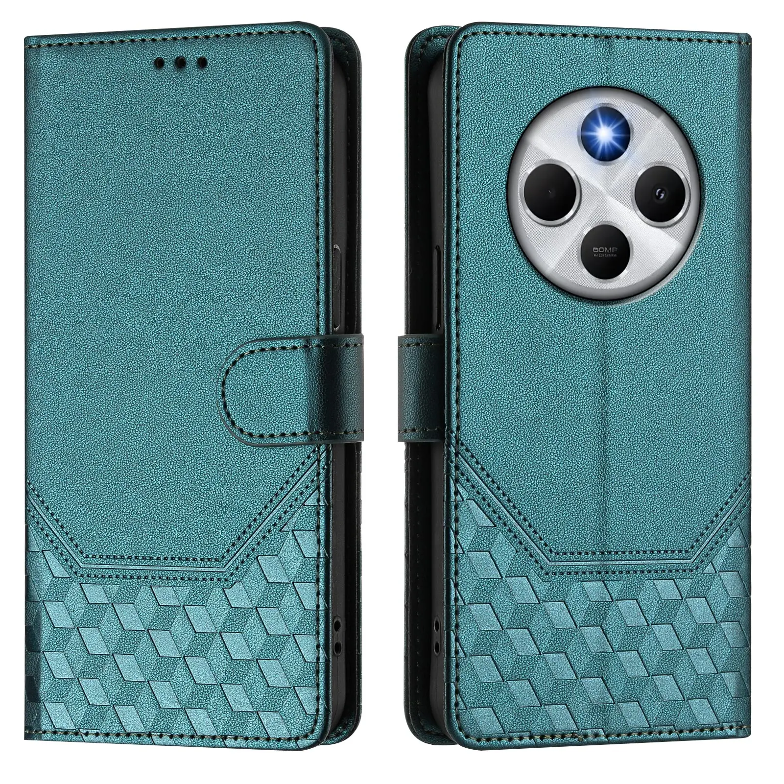 Premium 3D Leather Phone Wallet Case with Card Flip Cover