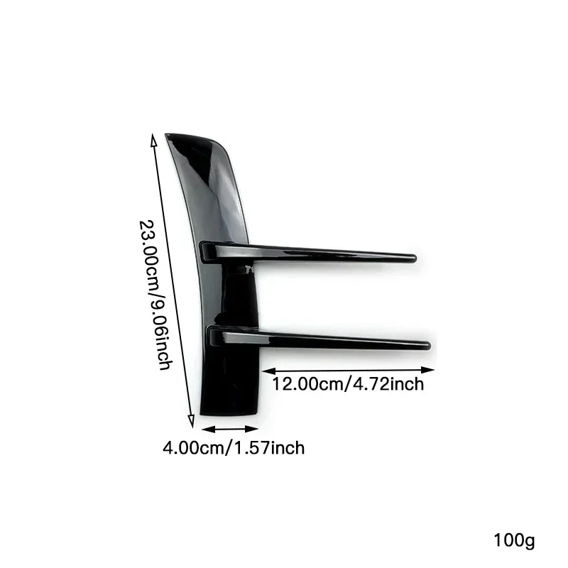 2Pcs Car Front Rear Bumper Side Air Vent Splitter Spoiler Canard Car Side Vent Trim Spoiler Canards Splitter Car Accessories