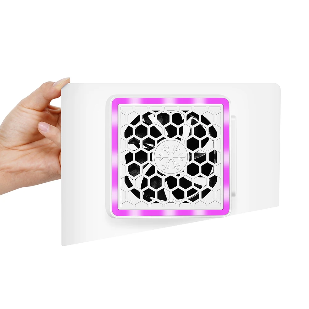 LED 조명이 있는 측면 장착 선풍기, 측면 장착 냉각 선풍기, PS5 슬림 게임 콘솔용, USB 포트 2 개, 5V 2.4A
