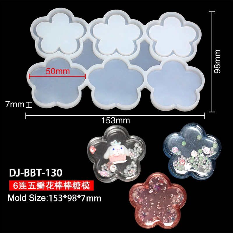 Leaf Flower Heart Bear Shape Silicone Lollipop Mold Round Chocolate Candy Cheese Baking... - SKU SLM00901 - UGI Packaging