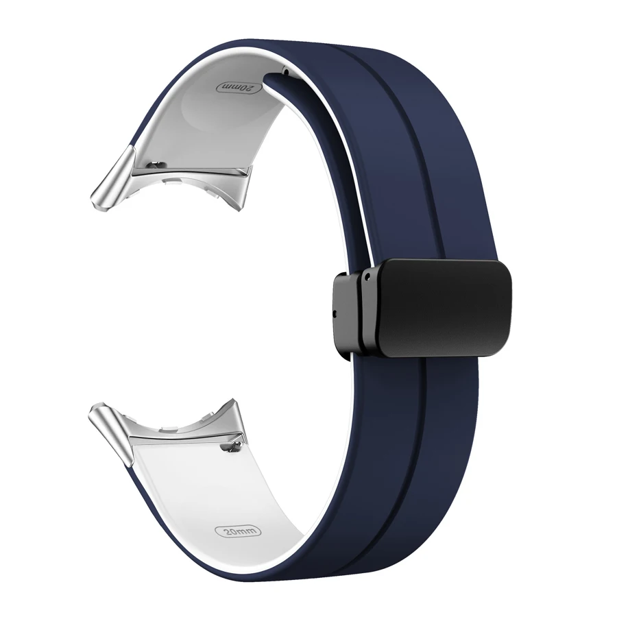 Silicone Magnetic Buckle Strap for Pixel Watch - Adjustable and Comfortable Replacement Wristband Bracelet
