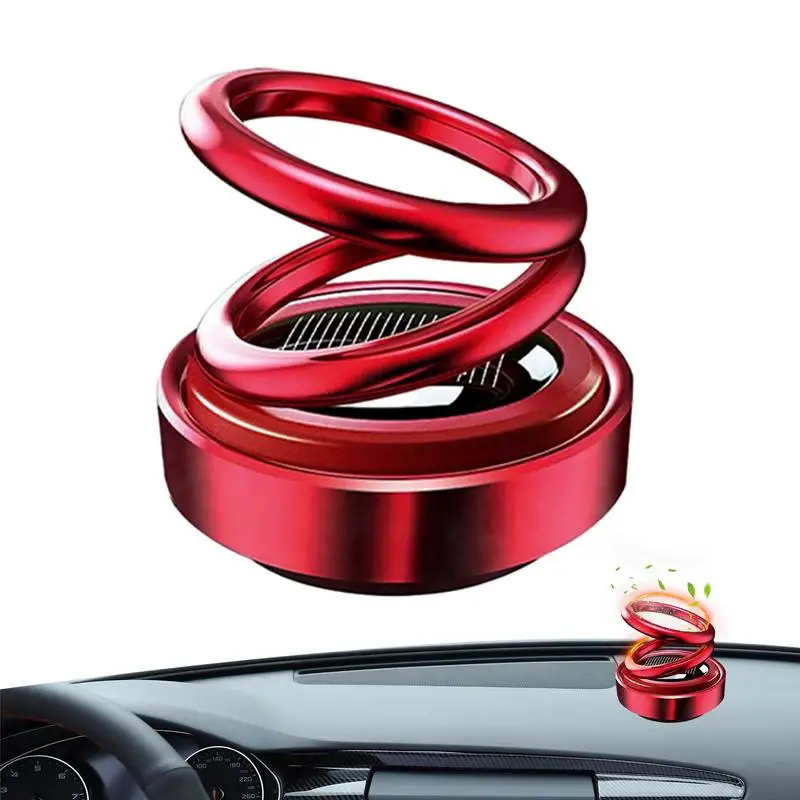 

Двойной вращающийся Автомобильный диффузор на солнечной батарее, вращающийся Автомобильный диффузор для ароматерапии, освежитель воздуха, аксессуары для интерьера автомобиля, ароматизатор