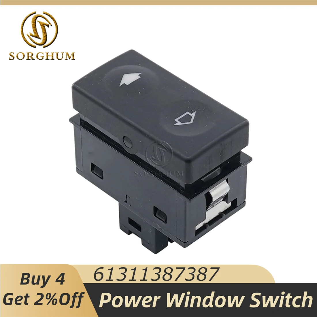 

Sorghum 61311387387 5 Pins Electric Power Window Lift Control Switch Regulator For BMW E36 318i 318is 325i 325is Car Accessories