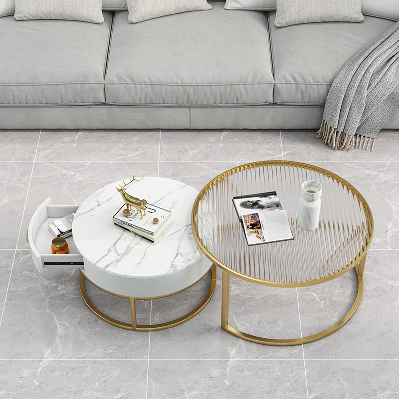 

Metal Living Room Coffee Table Decoration Industrial Balcony Side Table Dining Minimalist Table Basse De Salon Home Furniture