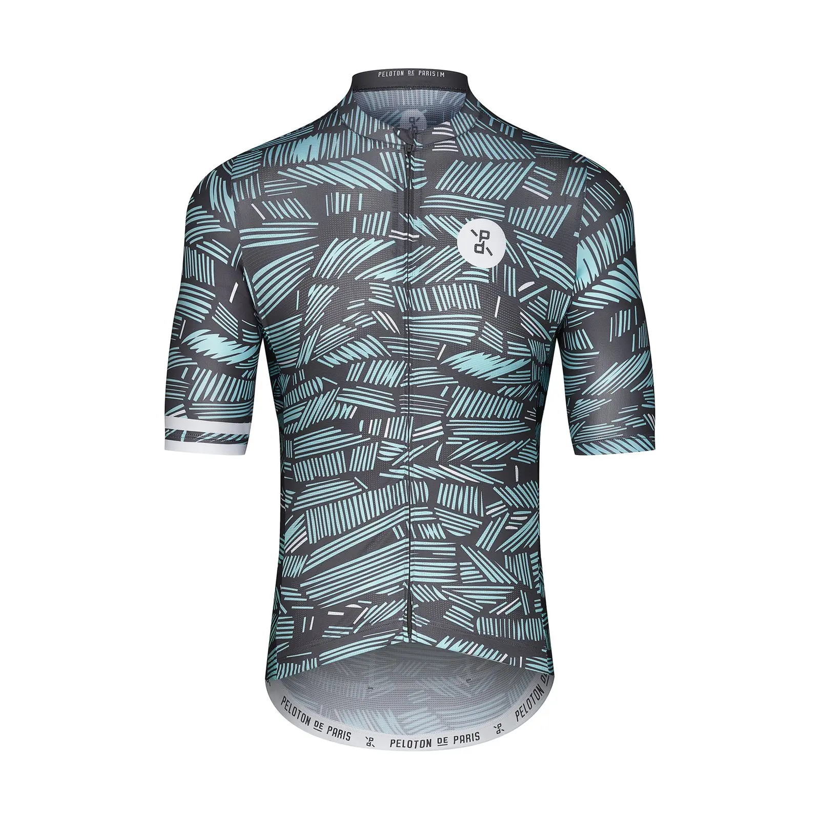 thumbnail image 1 of Camisetas de ciclismo PELOTON DE PARIS para hombre, ropa de ciclismo profesional de manga corta, transpirable, de secado rápido, de verano, a bajo precio, 1 of 5