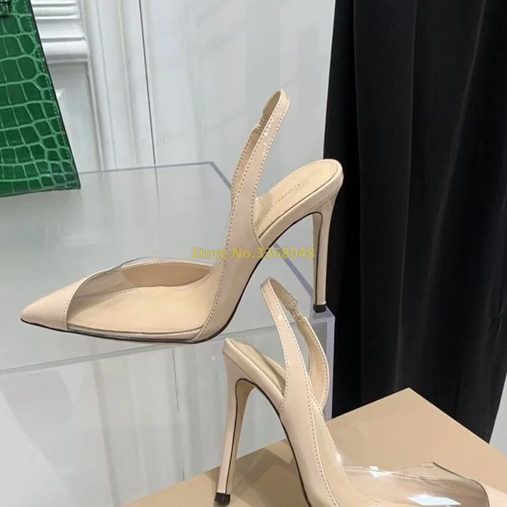 Pvc Leather Women Shoes | Pvc Leather Back Strap | Pvc