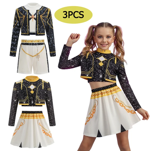 Ensemble de 3 pièces pour filles, Costume de Cosplay, vêtements à la mode, spectacle sur scène, jeu de rôle, uniforme, Costumes de fête pour enfants 1