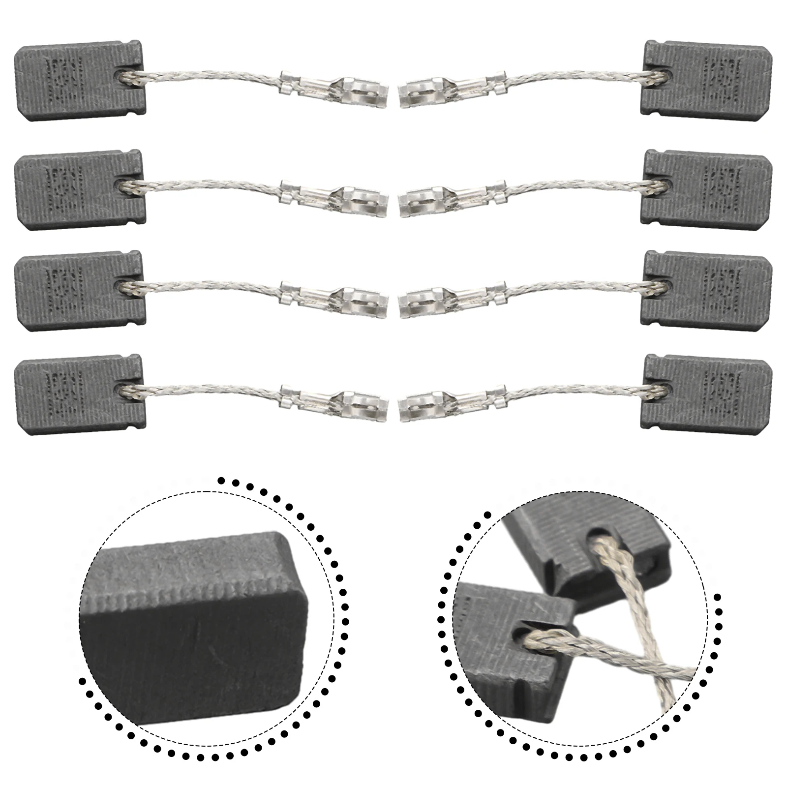 

Hot New Nice Durable High Quality Portable Carbon Brushes Brushes High Quality 5*10*17 Mm 6 Pcs Electric Drills