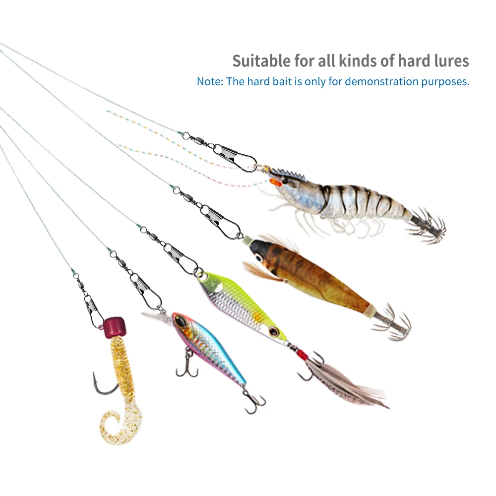 40pcs Fishhook Lure Swivels Size 6#-10# Fishing Connector Pin Bearing Rolling Swivel Carp Tackle