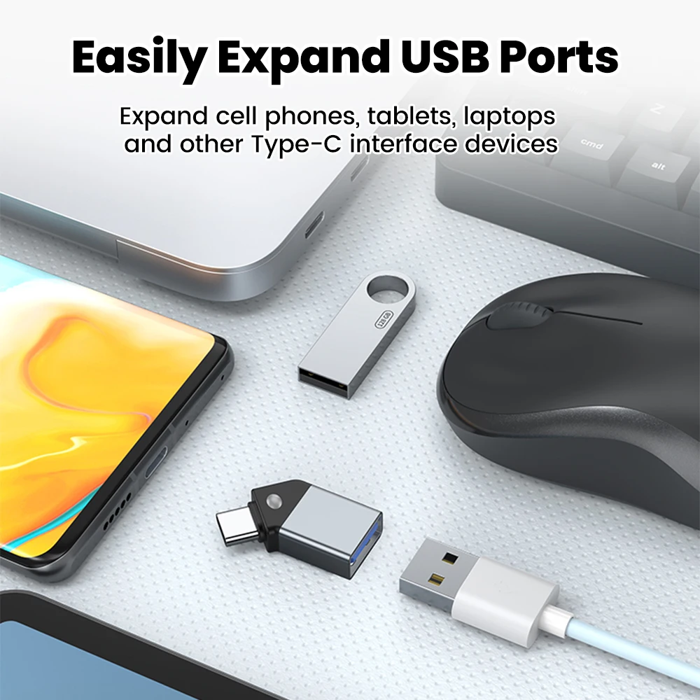 유형 C-USB 3.0 어댑터 45 오픈 앵글 USB 여성-유형 C 남성 변환기 전화 노트북 카드 판독기 U 디스크 데이터 전송