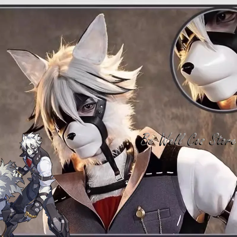 

Game Zenless Zone Zero Von Lycaon Cosplay Mask Prop Women Men Halloween Role Play Outfit Prop