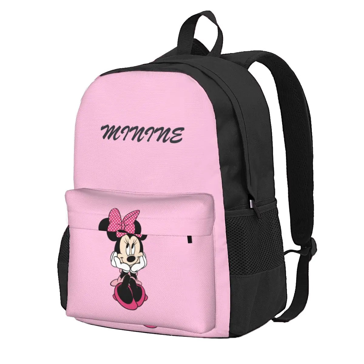 thumbnail image 1 of Mochila con diseño de Mickey Mouse y Minnie para mujer, informal, para estudiantes, escuela, portátil, impermeable, 1 of 5