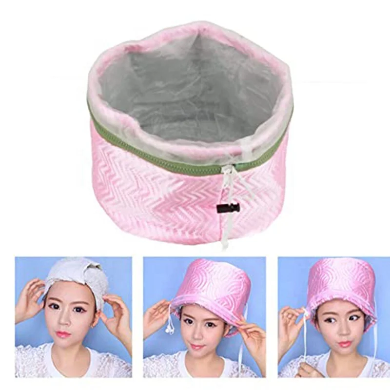 Adjustable Heating Hair Cap Steamer Nourishing Thermal Treatment Baking Oil Cap Hair Mask Spa Home Salon Care Styling Tool