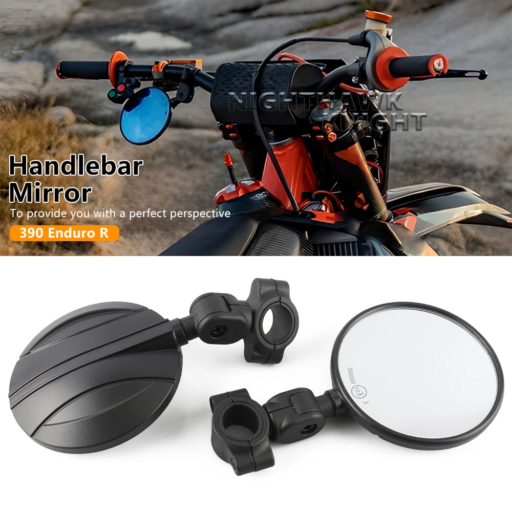 A pair For 390 Enduro R 690 SMCR KLX Dirt Bike Side Rear View Mirror Motorcycle Universal 7/8“22MM Rearview Mirror