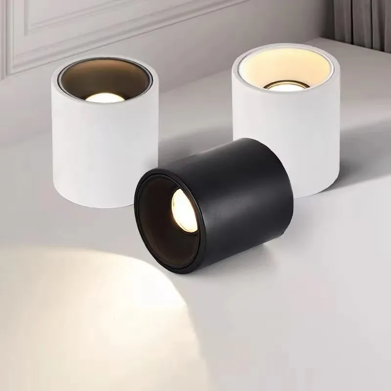 Modern IP65 Professional Waterproof Tube Light LED Bathroom/Kitchen/Outdoor 5W/10W/15W/20W/25W/30W Black And White Surface Mount