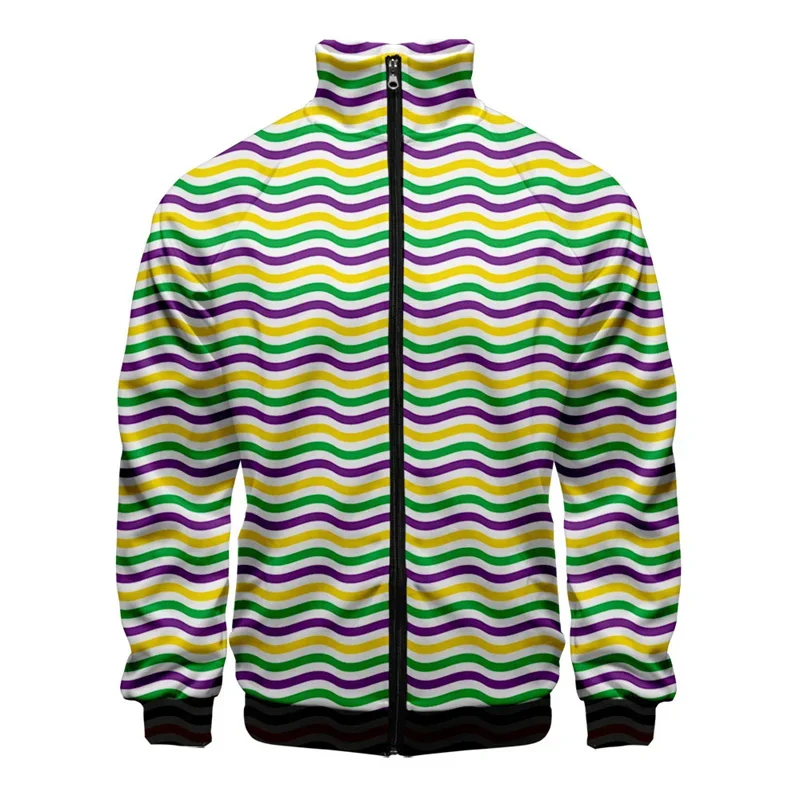 thumbnail image 1 of Chaqueta con cremallera y estampado 3D de cocotero para hombre, chaqueta holgada de manga larga con estampado de instrumentos musicales, chaqueta deportiva, ropa de calle, 1 of 5