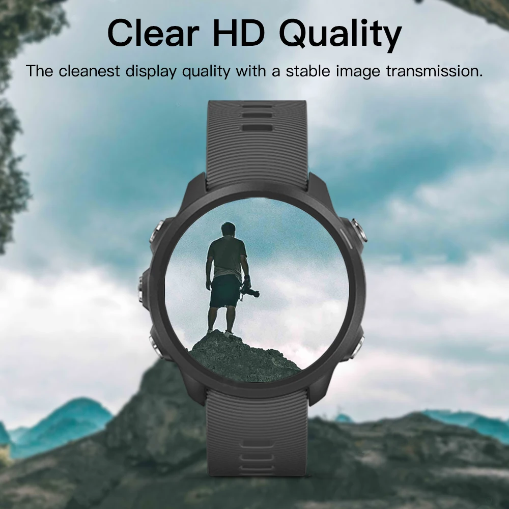 Premium Tempered Glass Watch Screen Protector – 9H Clear Film (1-5 Pack)