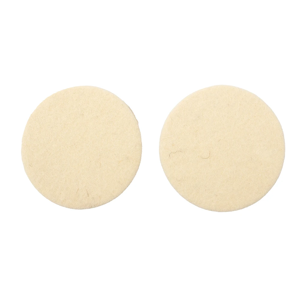 

2pcs Wool Felt Polishing Pad Wheel For Glass Stainless Steel Buffers Polishers Furniture Wood Product Tableware Power Tools Acce