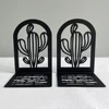 Cacti Book Ends Heavy Duty Metal Bookends Office Desktop Home Bookshelf for Book Lovers Office supplies Book Rack 1