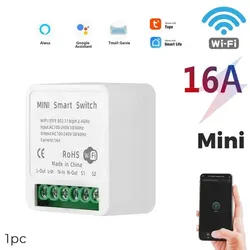 WiFi Enabled Smart Light Switch with Voice Control, 16A Capacity (16A)