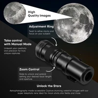 Lightdow 420-800mm f/8.3-f16 Manual Telephoto Zoom Lens for Canon EOS R1 80D T3 T4 T5i T6 Nikon Sony Olympus Pentax DSLR Cameras - Image 2