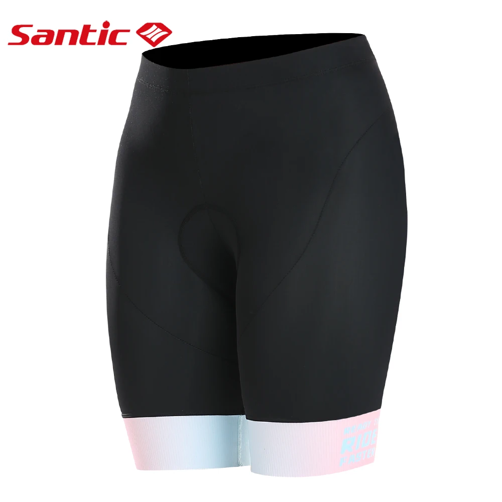 

Santic Cycling Shorts Women 4D Padded Bike Shorts Shockproof Anti-pilling Road MTB Slim Fit Stretch Pants Asia Size