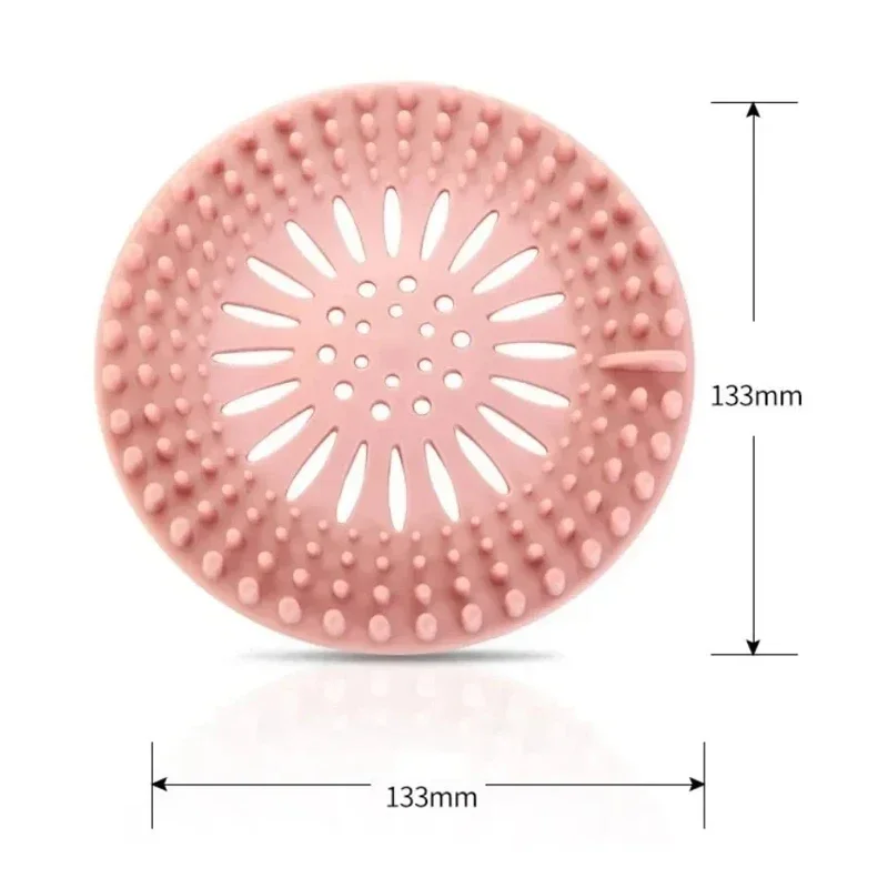 Bathroom Hair Sink Sewer Filter Floor Drain Strainer Hair Stopper Shower Drain Cover Kitchen Sink Anti-blocking 1PC sink filter sink overflow cover kitchen sink filter sink strainer floor drain filter hair drain catcher kitchen sink strainer shower drain cover shower drain filter sink hole cover