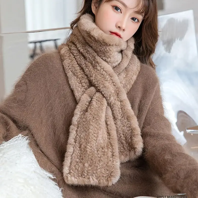 Vera Pelliccia Sciarpa Di Pelliccia Di Visone Collo In Pelliccia