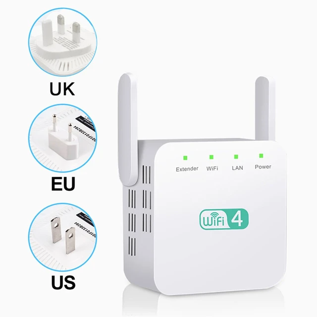 Amplificador Wifi Extensor Rango Repetidor Señal De 4 Antena