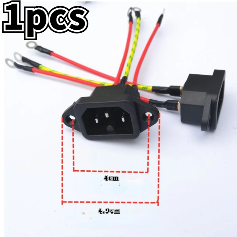 1pc Rice cooker, rice cooker accessories, three-pin socket with wire, rice  cooker power supply character, copper pin