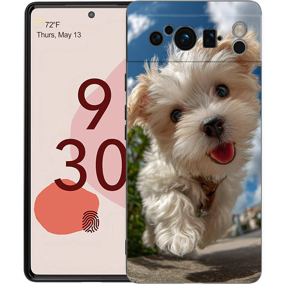 Shih Tzu Art Soft Black TPU Luxury Phone Case