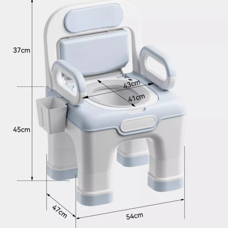 Luxury Sofa Chairs Shower Cabin Chair Home Disabled Toilet Seat Portable Indoor Pregnant Toilet Chair for Elderly Commode Toilet 6