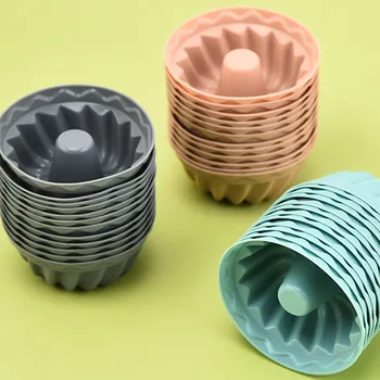 12PCS Silicone Cake Mold Food Grade Baking Cake Baking Mold Kitchen Cooking Bakeware Making Diy Cake Baking Tool For Cakes