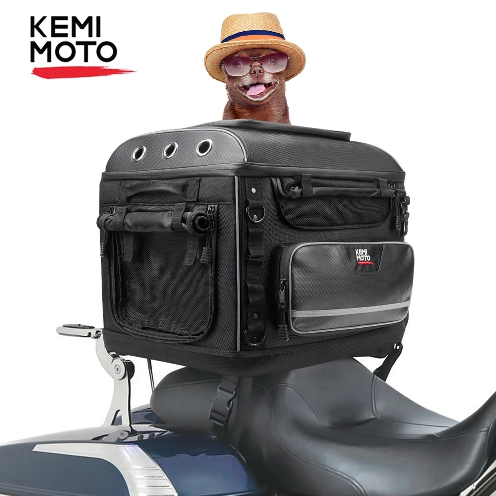 Motorcycle Pet Carrier Dog/Cat Rear Seat Bag For Electra Glide For BMW