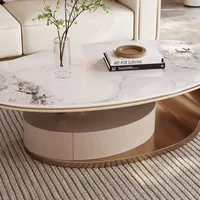 Table Basse Décorative Irrégulière Style Unique Blanc Nordique Table Basse Moderne Luxe Gain de Place Meuble Salon Mobilier de Salon 5