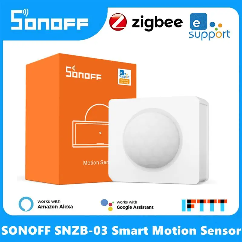 

SONOFF SNZB-03 Mini Zigbee Motion Sensor Human Detector Smart Home Alert Via Ewelink APP Remote Voice Control Alexa Google Home